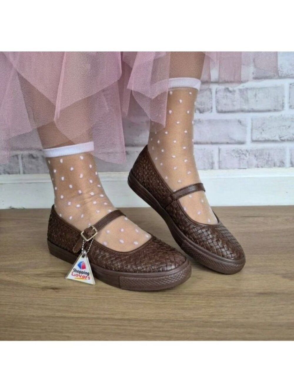 ⭐Converse Dainty Mary Jane Woven Leather Sz 9 Womens Shoes Sneaker Brown A19337C